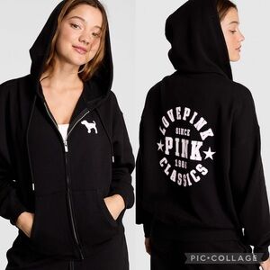 Victoria's Secret PINK Fleece Campus Full-Zip Hoodie